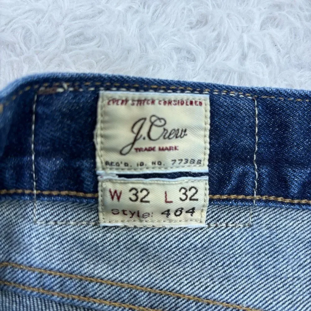 J. Crew 484 Denim Blue Jeans Japanese Denim Kurabo Men's Sz 32x32 Slim Straight